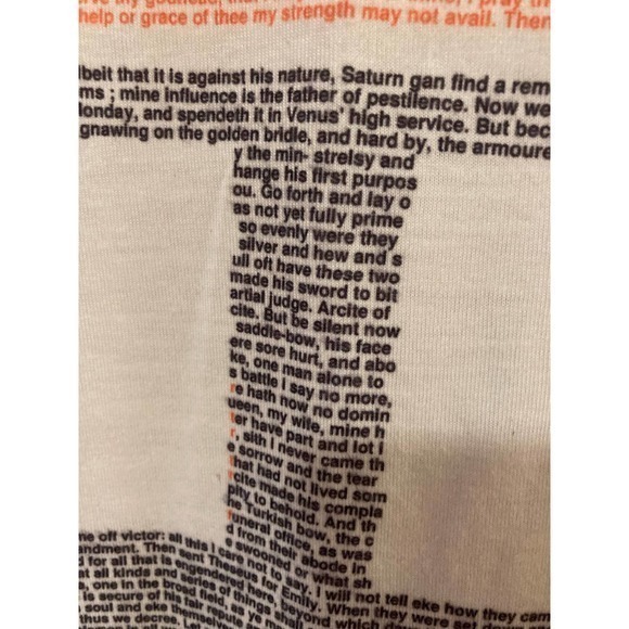 Men’s Litographs T Shirt Orange Graphic‎ Canterbury Tales Size XL - Picture 3 of 6